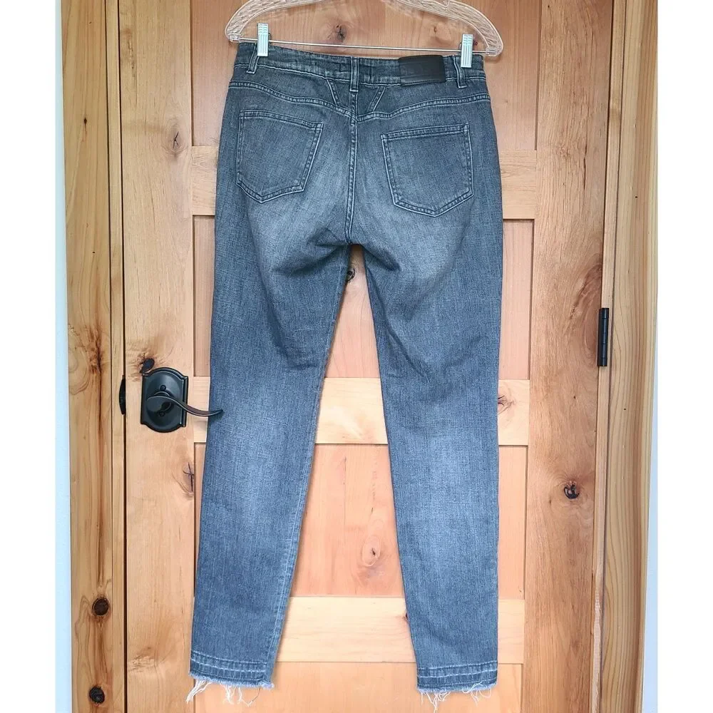 Closed Gray‎ Skinny Jeans Sz 8 Stretch Mid Rise Made in Italy Minimalist Basic